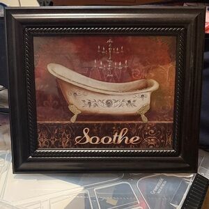 Louis Vuitton Bath Art with Gold and Brown Tones